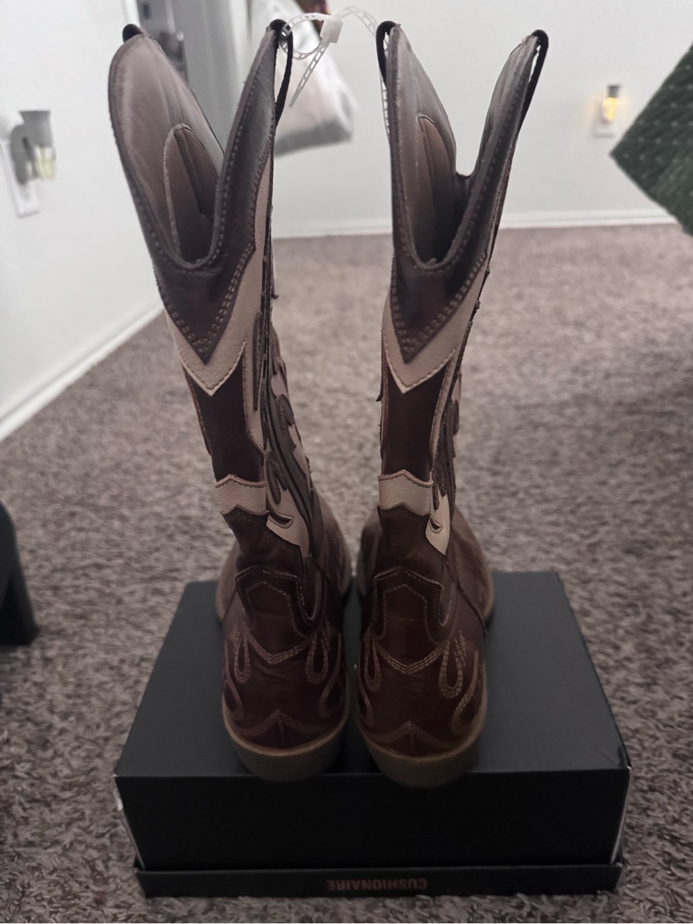 Coconuts by Matisse Brown Two-Tone Western Heeled Boots
